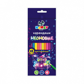 "KANZY" NCP-4012 Набор неоновых карандашей "Веселый совенок" 12 цв. – портал поставщиков НСППО - 1