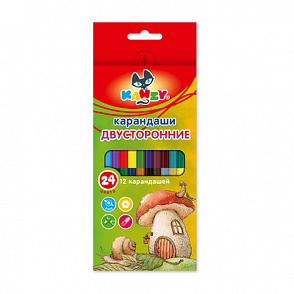 "KANZY" DCP-2012 Набор двусторонних карандашей 24 цвета "Лесная полянка" 24 цв. – портал поставщиков НСППО - 1