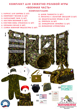 Комплект для сюжетно-ролевой игры "Военная часть" – портал поставщиков НСППО - 1