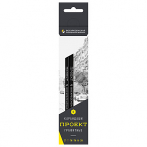 "ВКФ" "Проект" 6B-4010 Набор графитных карандашей заточенный ассорти 6 шт. – портал поставщиков НСППО - 1