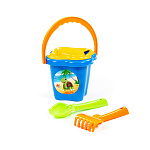 Набор №23: ведро-цветок среднее, ситечко-цветок, совок №2, грабельки №2, Артикул 2150 – портал поставщиков НСППО