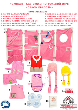 Комплект для сюжетно-ролевой игры "Салон красоты" – портал поставщиков НСППО - 1