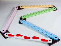 Тактильно-массажная дорожка "Змейка" (5 дощечек, цветная) – портал поставщиков НСППО