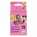 "ВКФ" "Царевны" TSR-SJCP-6006 Набор цветных трехгранных коротких карандашей Джамбо "Царевны" заточенный 6 цв.