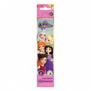 "ВКФ" "Царевны" TSR-CP-6006 Набор цветных карандашей "Царевны" заточенный 6 цв. – портал поставщиков НСППО - 1