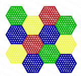 Настенная панель «Соты» (12 шт)