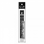 "ВКФ" "Black Line" 3P 1-966 Набор графитных карандашей с ластиком незаточенный ТМ (HB) 3 шт.