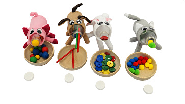 Аксессуары к игре "Покорми питомца" в полотняном мешочке: палочки 20 штук – портал поставщиков НСППО - 1