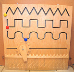 Развивающая панель "Движение по прорези 1"