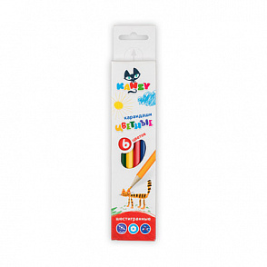 "KANZY" "Мои карандаши" CP-3006 Набор цветных карандашей заточенный 6 цв. – портал поставщиков НСППО - 1