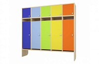 Раздевалка с антресолью "Радуга" (5 секций) – портал поставщиков НСППО