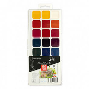 "Аква-колор" "Изостудия" без кисти IZO-W24 24 цв. – портал поставщиков НСППО - 1