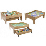 Стол для железной дороги "Хит" с выкатным ящиком (молочный дуб) – портал поставщиков НСППО