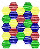 Настенная панель «Соты» (24 шт)