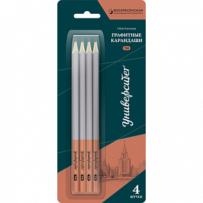"ВКФ" "Университет" 4BL-5100 Набор графитных карандашей трехгранные заточенный ТМ (HB) 4 шт. – портал поставщиков НСППО - 1