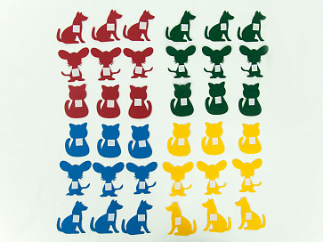 Аксессуары для жилета с 32 липучками: мышки, котики, собачки (36 фигур) – портал поставщиков НСППО - 1