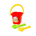 Набор №24: ведро-цветок среднее, совок №2, грабельки №2, Артикул 2167 – портал поставщиков НСППО