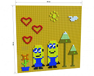 Лего-стена (80х80 см) – портал поставщиков НСППО