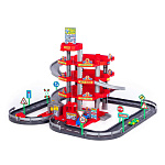 Паркинг 4-уровневый с дорогой и автомобилями (красный) (в коробке), артикул 44723 – портал поставщиков НСППО