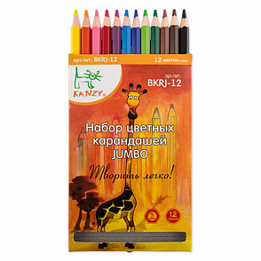 "KANZY" BKRJ-12 Набор цветных карандашей JUMBO 12 цв. – портал поставщиков НСППО - 1