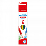 "ВКФ" "Мои карандаши" MP-CP-1006 Набор цветных трехгранных карандашей заточенный 6 цв.