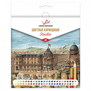 "VISTA-ARTISTA" Studio VACPS-48 Цветные карандаши набор заточенный 48 цв. – портал поставщиков НСППО - 1