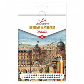 "VISTA-ARTISTA" Studio VACPS-36 Цветные карандаши набор заточенный 36 цв. – портал поставщиков НСППО - 1