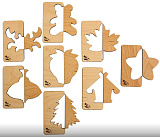 Трафареты в пенале "Зеркальное отражение"