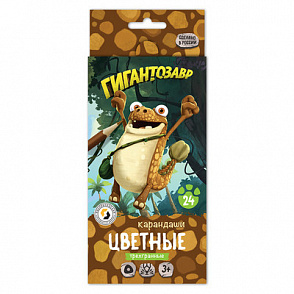 "ВКФ" "Гигантозавр" GGZ-CP-4024 Набор цветных карандашей "Мазу" заточенный 24 цв. – портал поставщиков НСППО - 1
