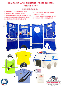 Комплект для сюжетно-ролевой игры "Пост ДПС" – портал поставщиков НСППО - 1