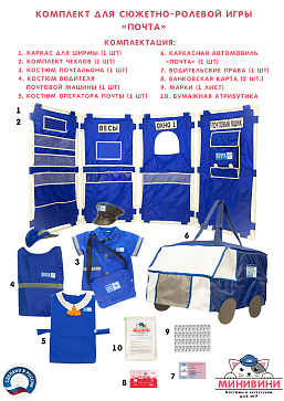 Комплект для сюжетно-ролевой игры "Почта" – портал поставщиков НСППО - 1