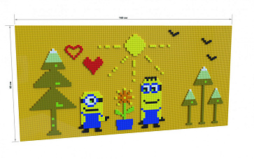 Лего-стена (80х160 см) – портал поставщиков НСППО - 1