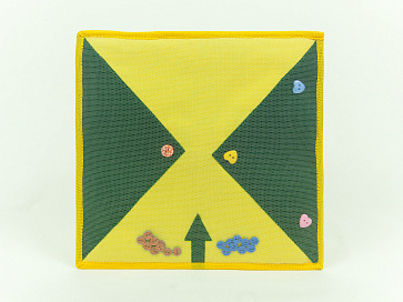 Желтый квадрат "Разложи пуговицы" – портал поставщиков НСППО - 2