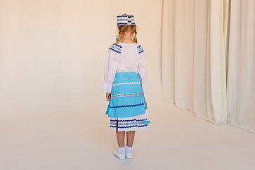 Белорусский народный костюм (девочка) (платье + фартук + головной убор) – портал поставщиков НСППО - 3