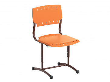 Стул ученический, регулируемый, на плоскоовальной трубе, сиденье Пластик. Рост.гр.№5-7  – портал поставщиков НСППО - 9