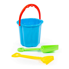 Набор №66: ведро-цветок малое, лопатка малая №3, грабельки малые №3, артикул 3591 – портал поставщиков НСППО - 2