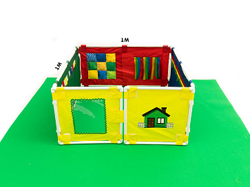 Манеж складной с наполнением. Игровой набор для развития манипулятивных действий и тактильного восприятия – портал поставщиков НСППО - 3