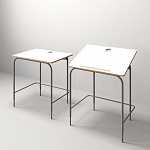 Стол ученический регулируемый по высоте и наклону столешницы СТ-02-750РУП2