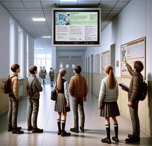 "Магазин Профессий", универсальный ТВ-стенд 55" – портал поставщиков НСППО - 2