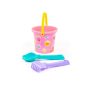 Набор №219: ведро малое с наклейкой, совок №2, грабельки №2, артикул 0511 – портал поставщиков НСППО - 2