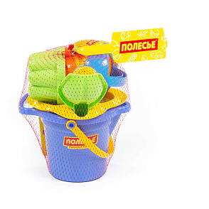 Набор №349: ведро малое с носиком, ситечко-цветок, совок №2, грабельки №2, 2 формочки, лейка малая №3, артикул 4917 – портал поставщиков НСППО - 6