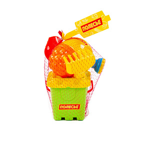 Набор №169: ведро-крепость малое, ситечко-крепость, совок №2, грабельки №2, 1 формочка, лейка малая №3, артикул 5129 – портал поставщиков НСППО - 6