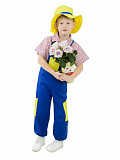 Садовник (полукомбинезон +рубашка +  головной  головной убор)