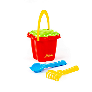 Набор №23: ведро-цветок среднее, ситечко-цветок, совок №2, грабельки №2, Артикул 2150 – портал поставщиков НСППО - 5
