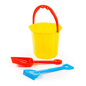 Набор №66: ведро-цветок малое, лопатка малая №3, грабельки малые №3, артикул 3591 – портал поставщиков НСППО - 4