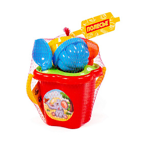 Набор №36: ведро-цветок среднее, ситечко-цветок, совок №2, грабельки №2, 2 формочки, Артикул 2280 – портал поставщиков НСППО - 6