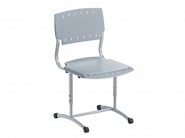 Стул ученический, регулируемый, на плоскоовальной трубе, сиденье Пластик. Рост.гр.№5-7  – портал поставщиков НСППО - 3