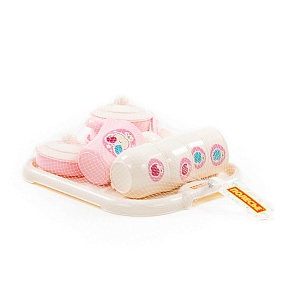 Набор детской посуды "Хозяюшка" с подносом на 4 персоны (V6) (29 элементов) (в сеточке), артикул 80479 – портал поставщиков НСППО - 5