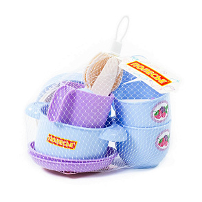 Набор детской посуды "Хозяюшка" на 2 персоны (V1) (18 элементов) (в сеточке), артикул 80110 – портал поставщиков НСППО - 5