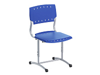 Стул ученический, регулируемый, на плоскоовальной трубе, сиденье Пластик. Рост.гр.№5-7  – портал поставщиков НСППО